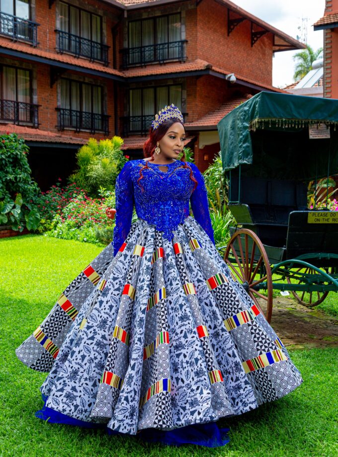 2 piece Ankara ball gown
