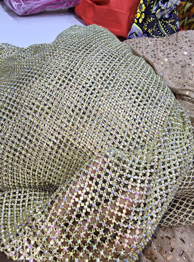 Mesh with full swarwoski