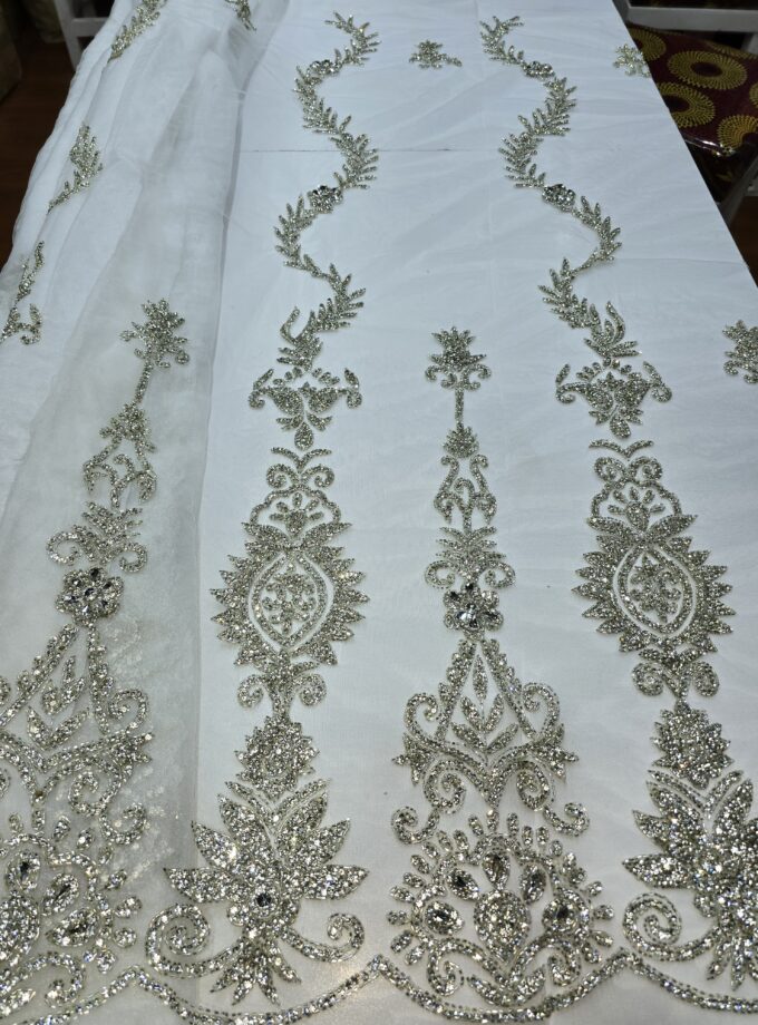 Luxury hand beaded lace/y