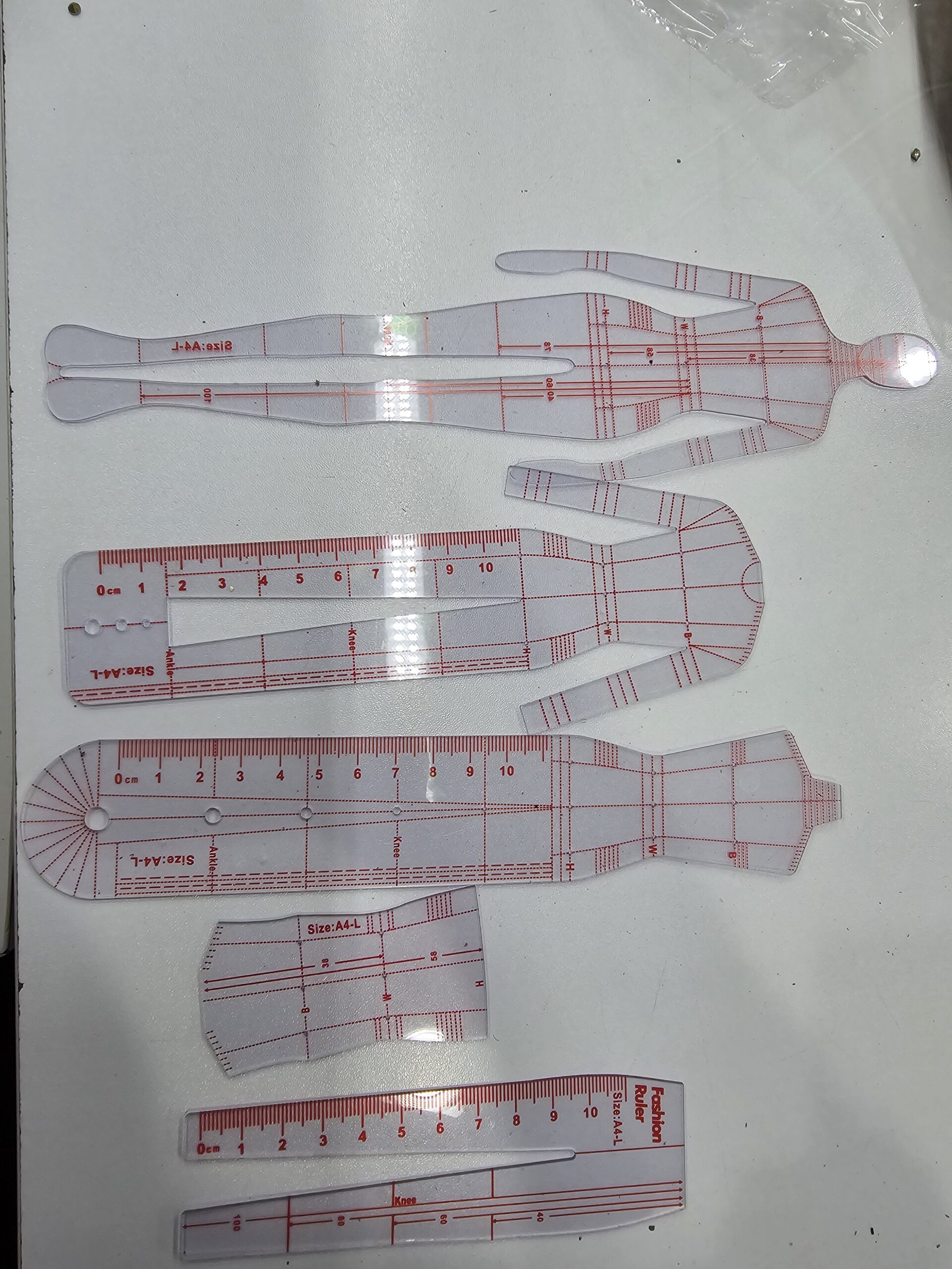 Fashion Illustration rulers set of 5. - Image 2