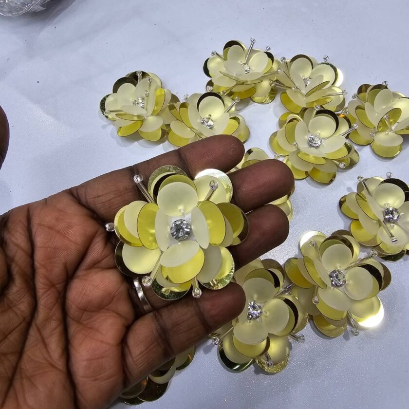 3D sequin rose – African Fabrics and Designs