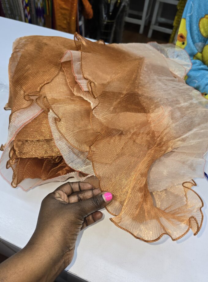 Organza ruffles 30cm wide/y