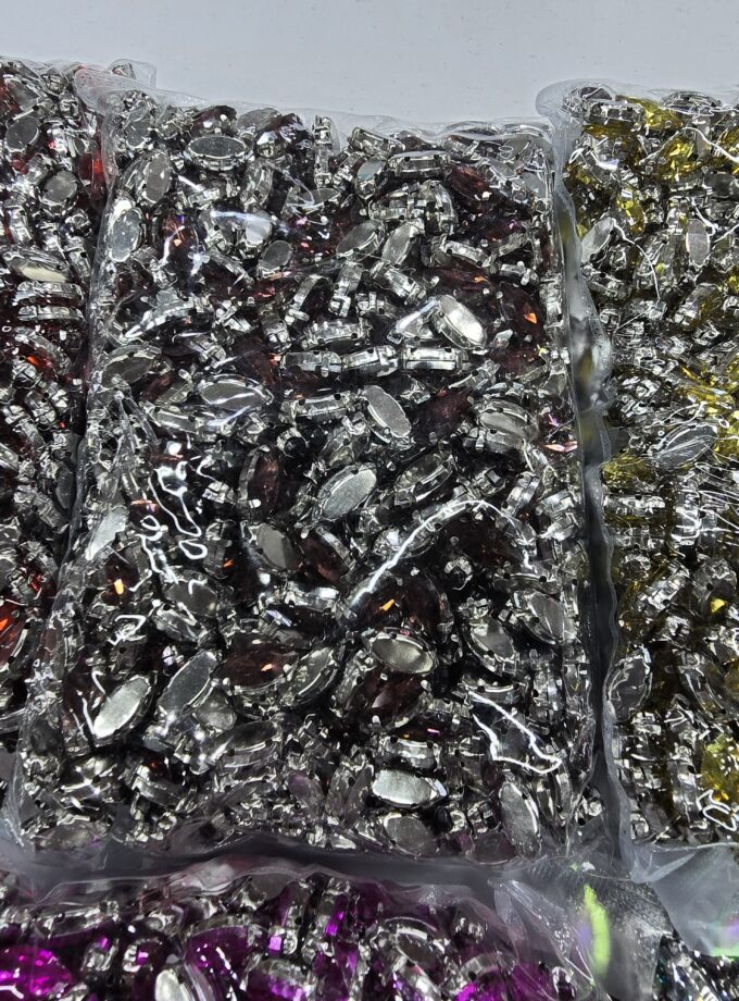 Rhinestone size 7×15mm each