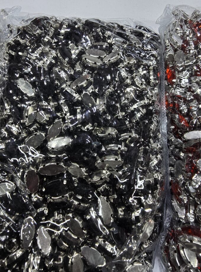 Rhinestone size 7×15mm each