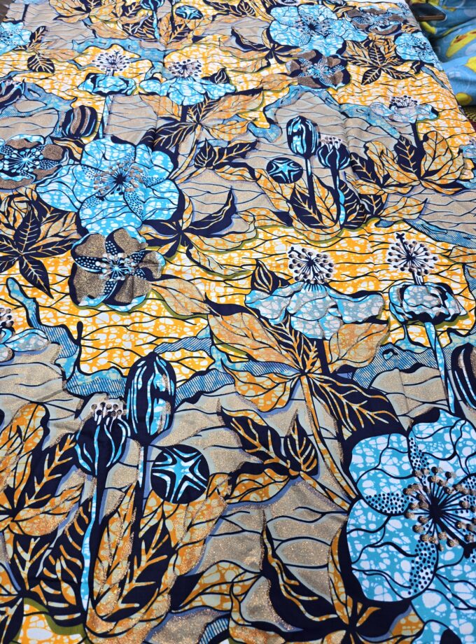 Ankara Satin with glitter