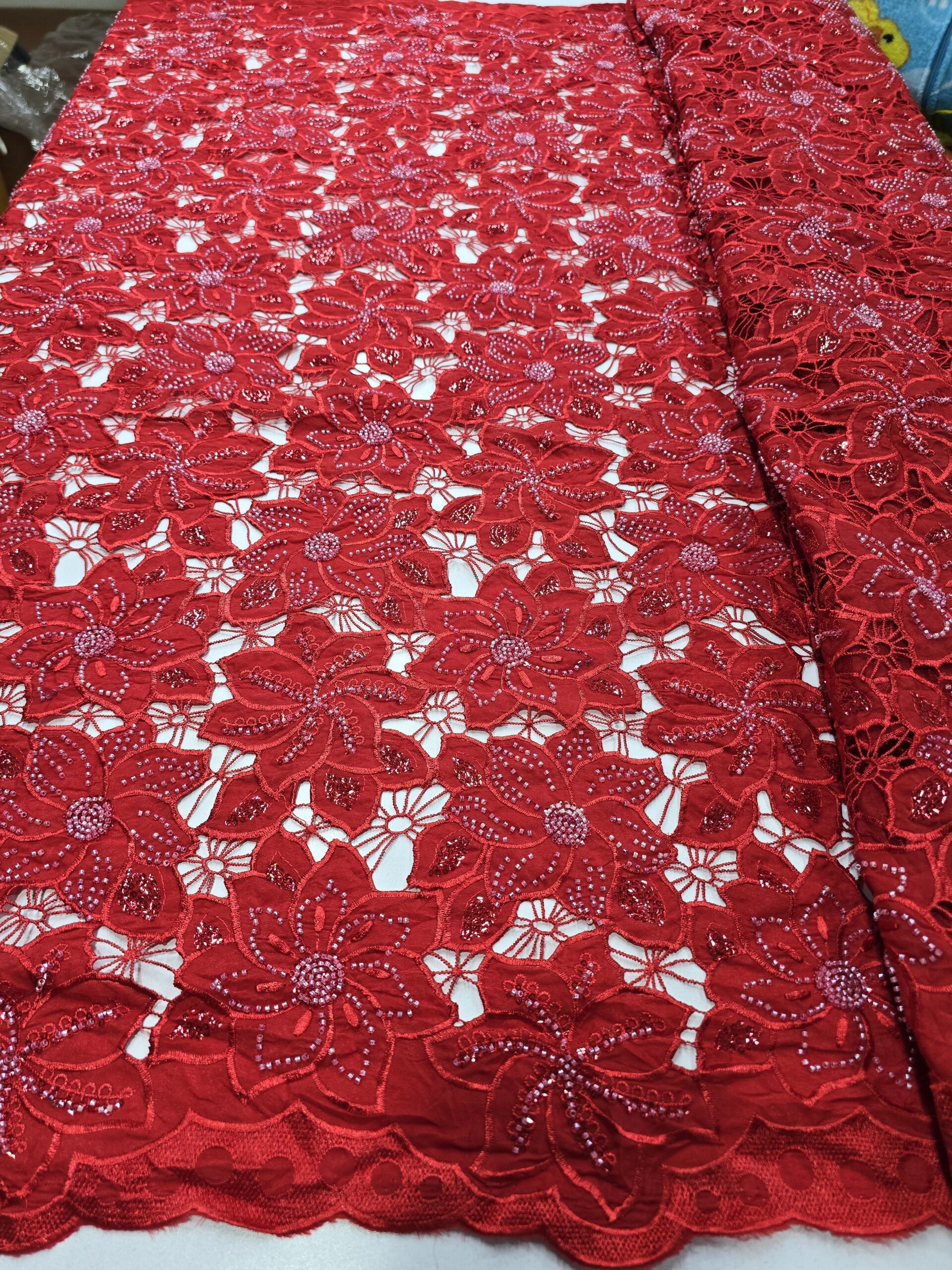 Beaded cord lace /yard