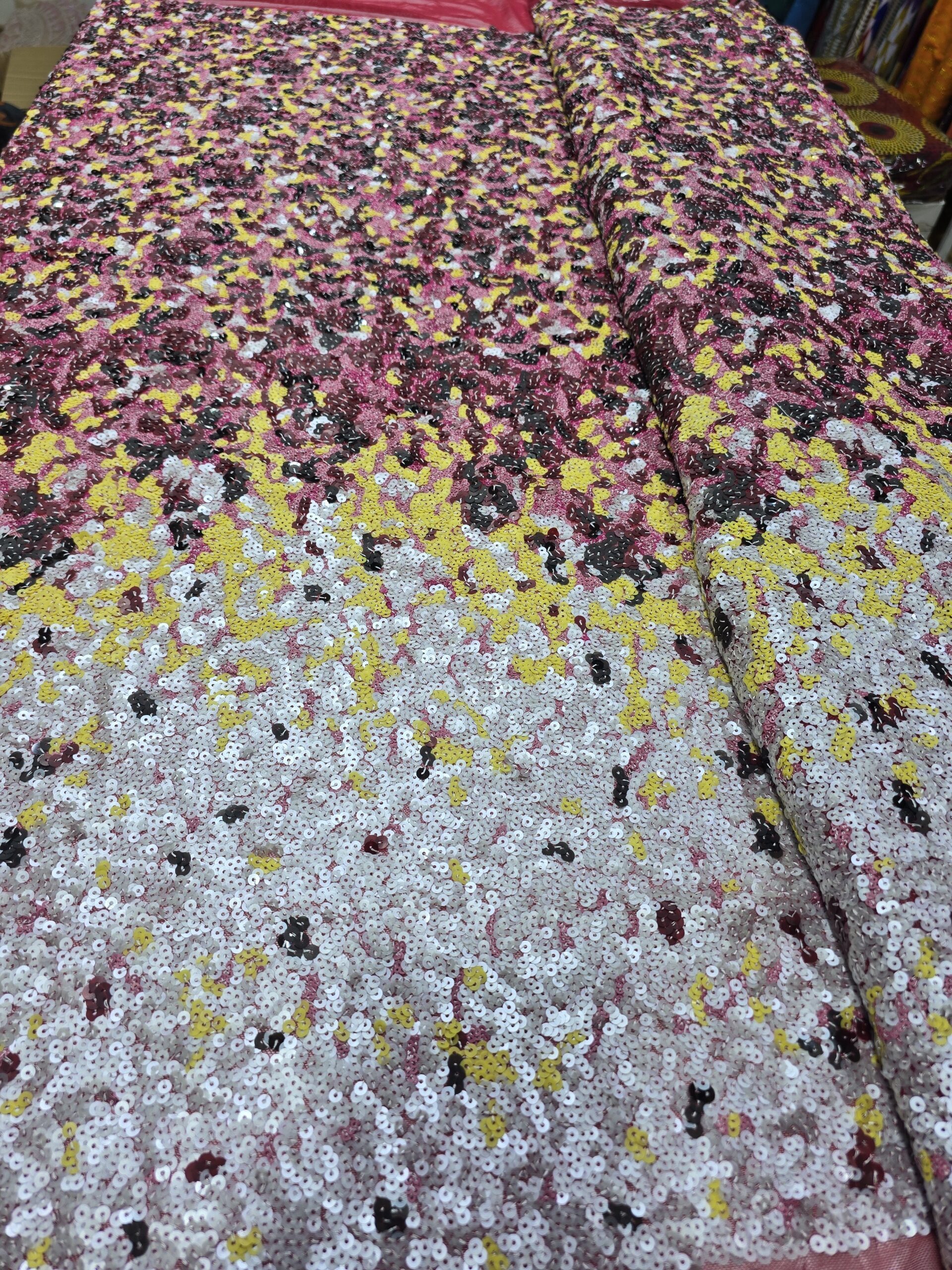 Ombrè sequin lace /yard - Image 2