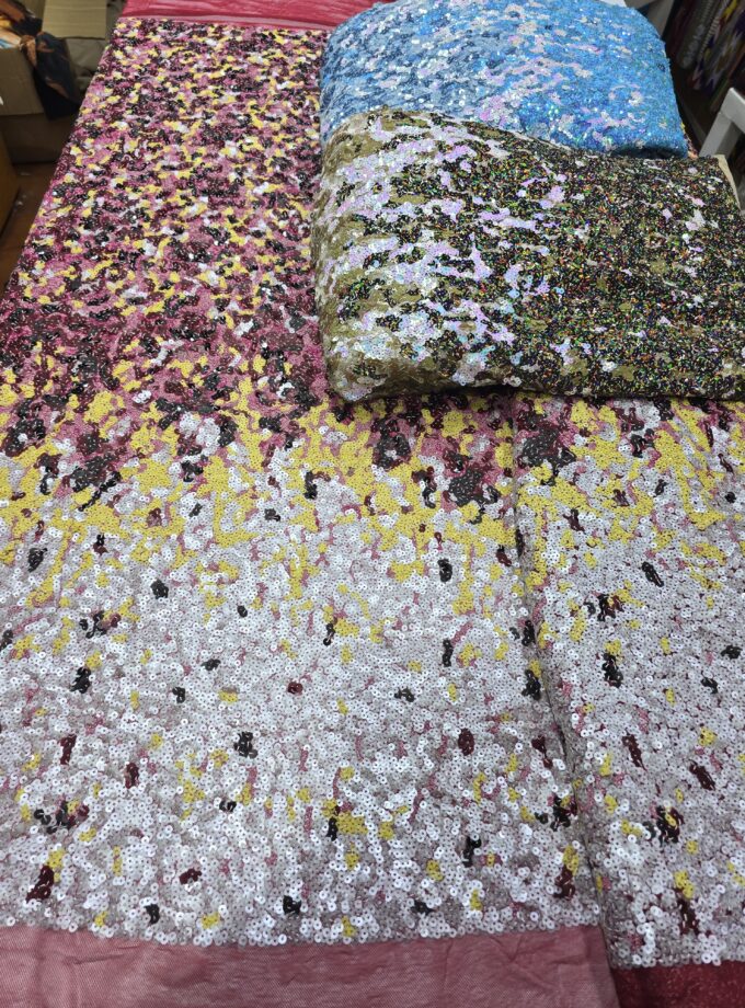 Ombrè sequin lace /yard