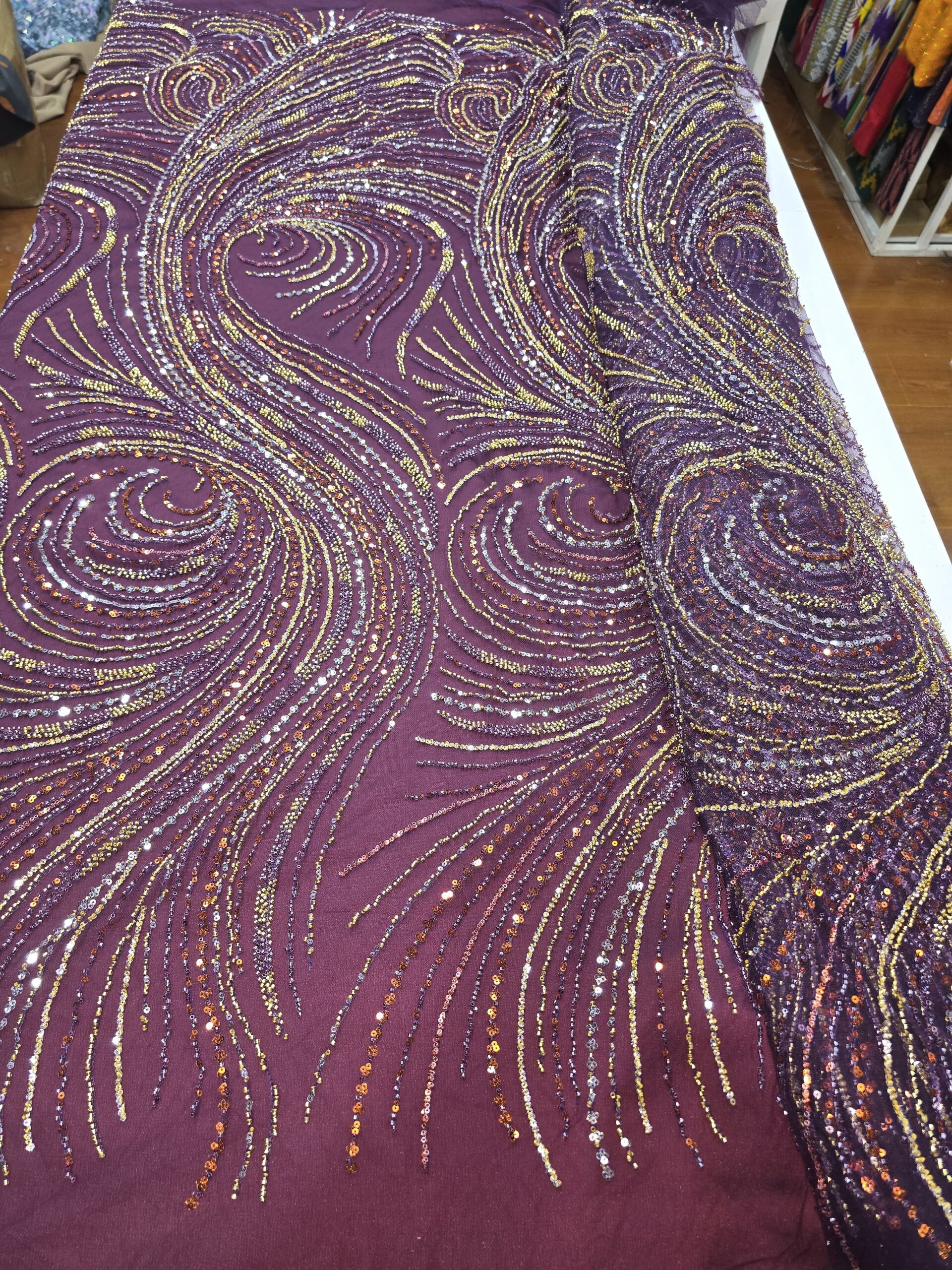 Beaded lace /yard - Image 4