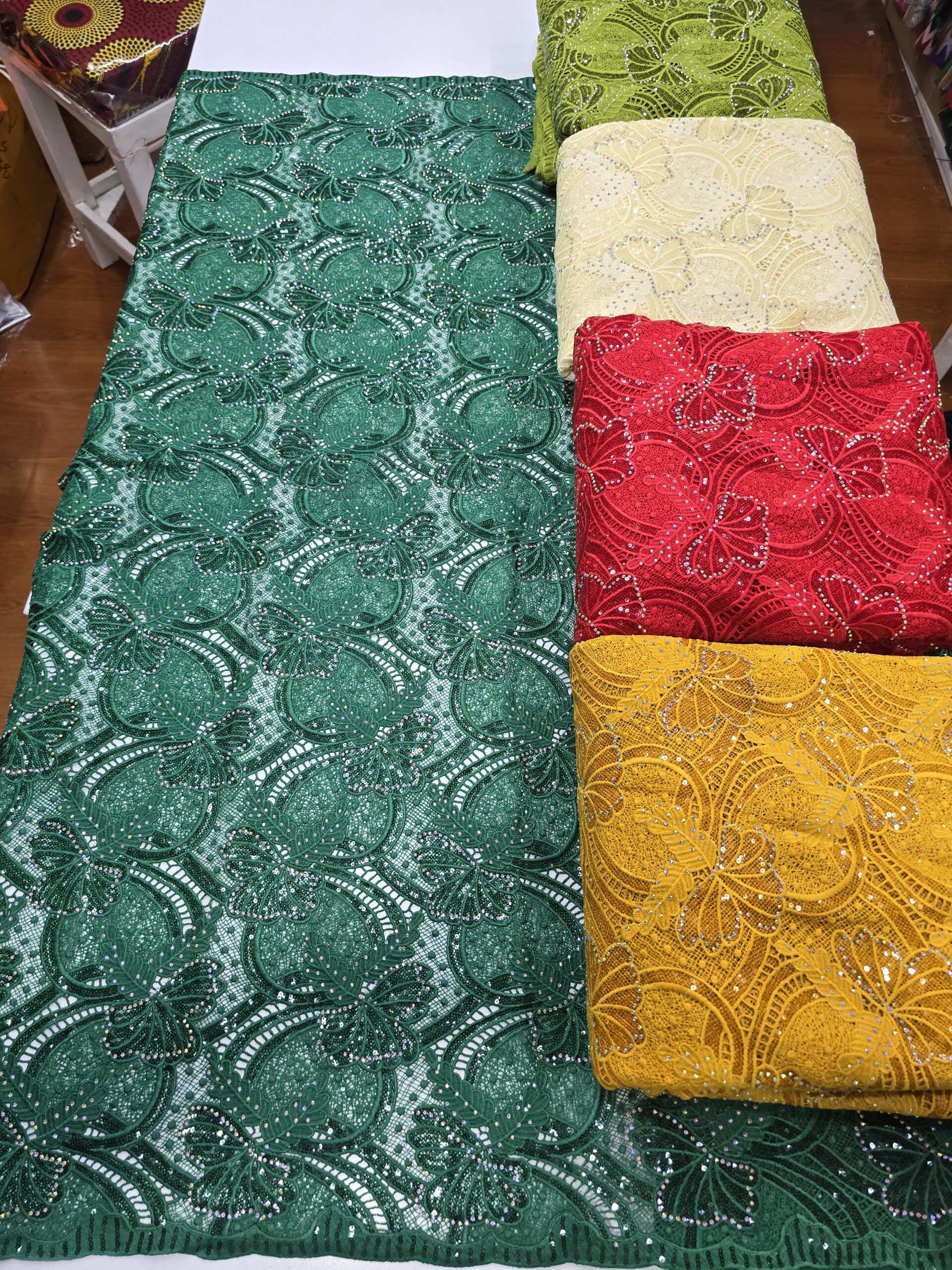 Stonned cord lace/yard