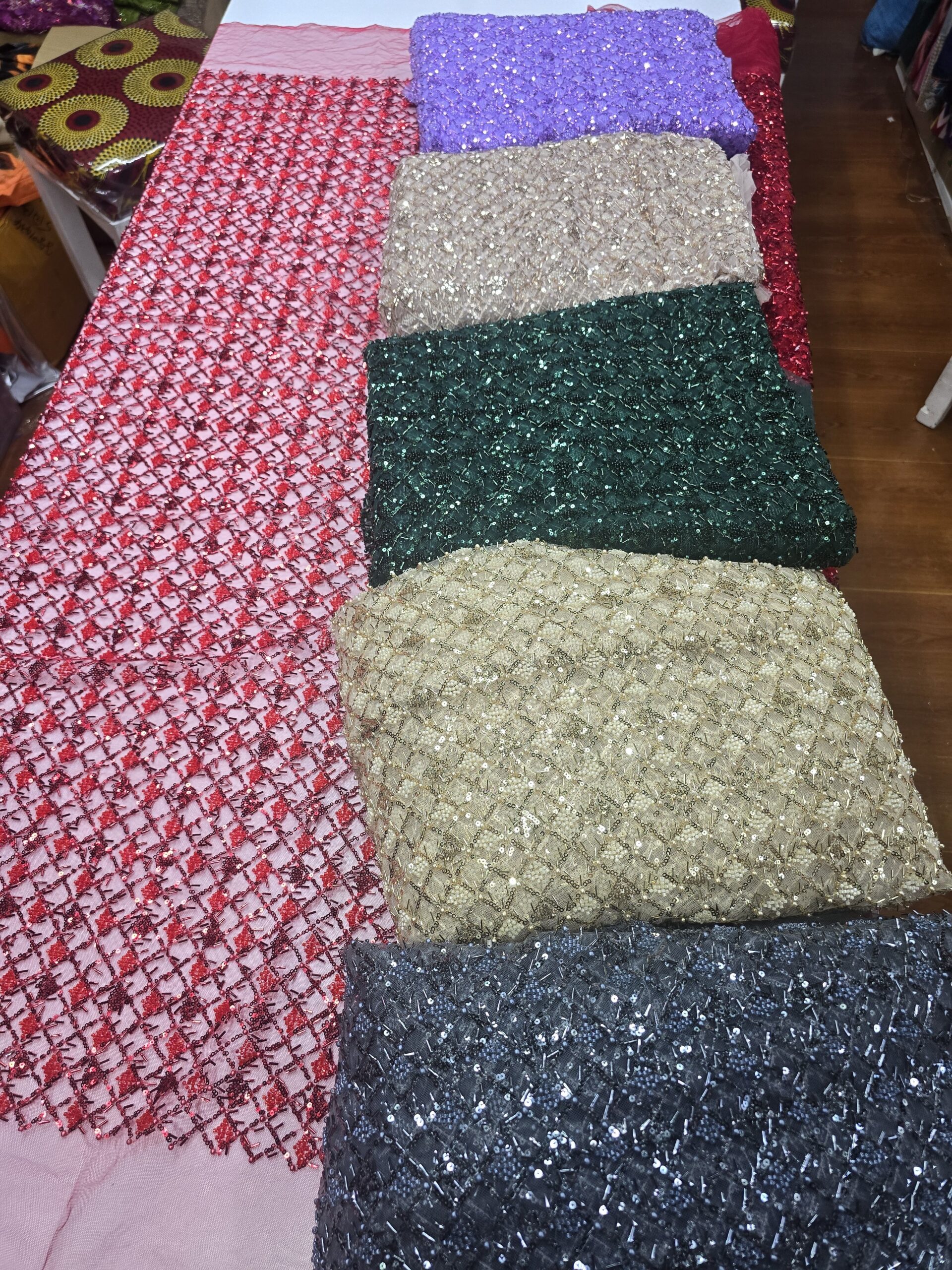 Beaded lace / yard