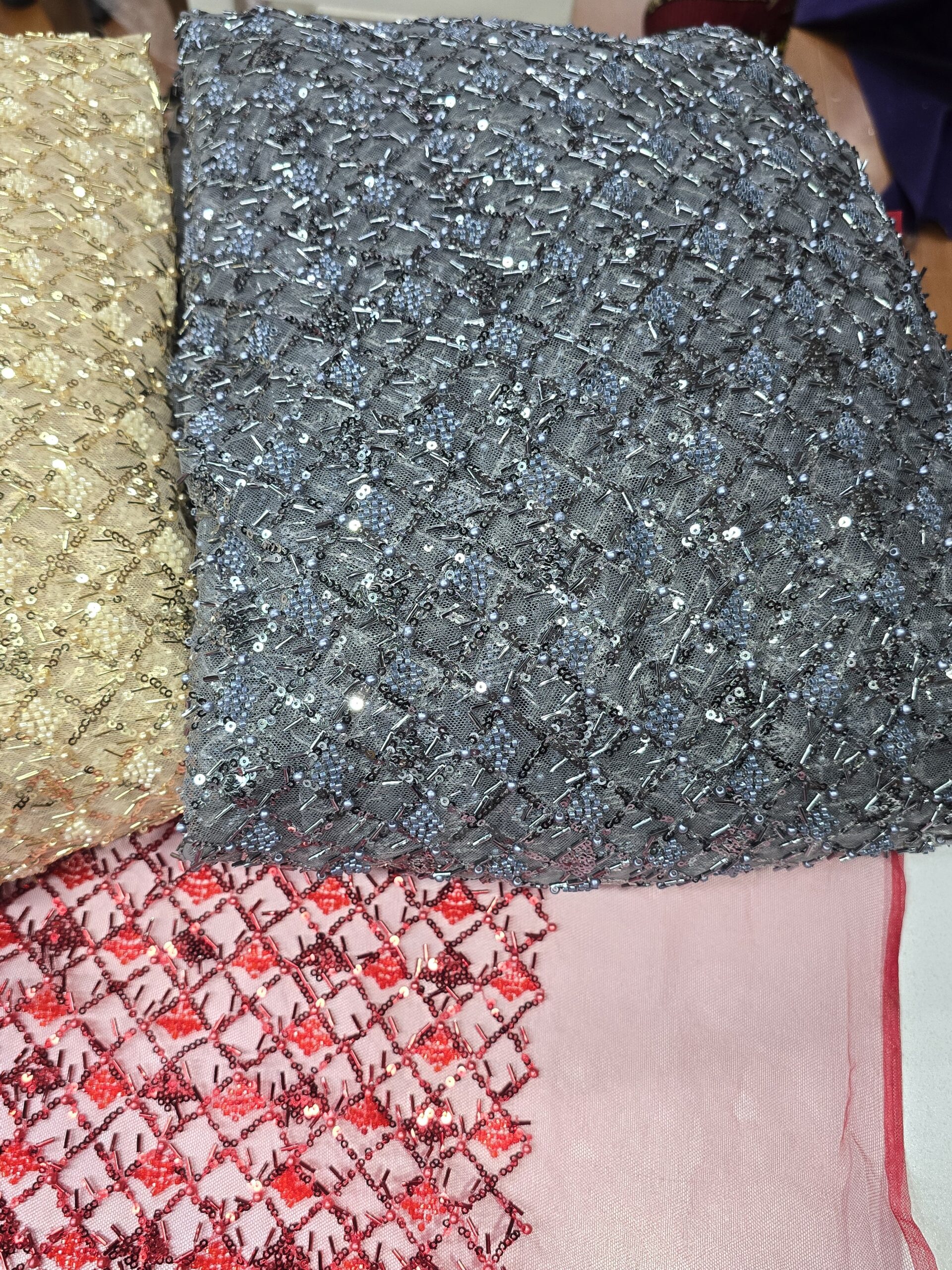 Beaded lace / yard - Image 3
